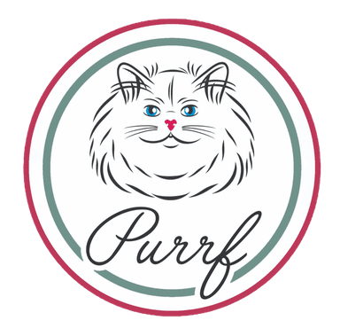Purrf Vivid Magenta and Green logo